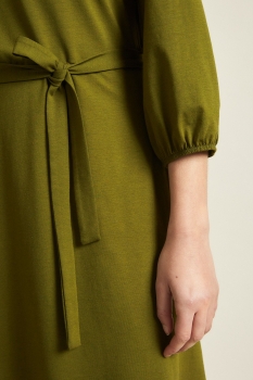 LANIUS Kleid mit Taillierung - olive